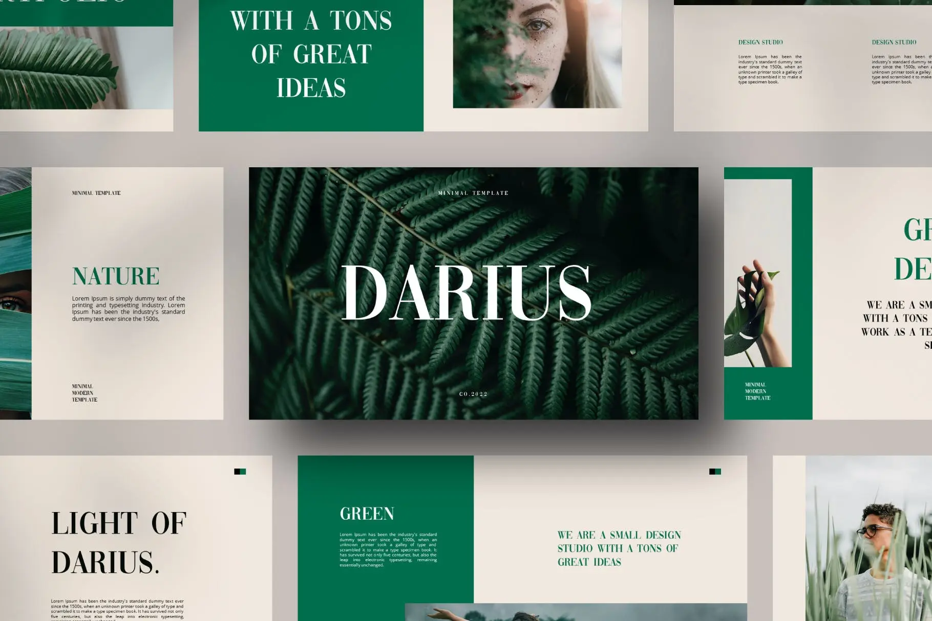 68 摄影工作室PowerPoint演示文稿模板 Darius Powerpoint Template