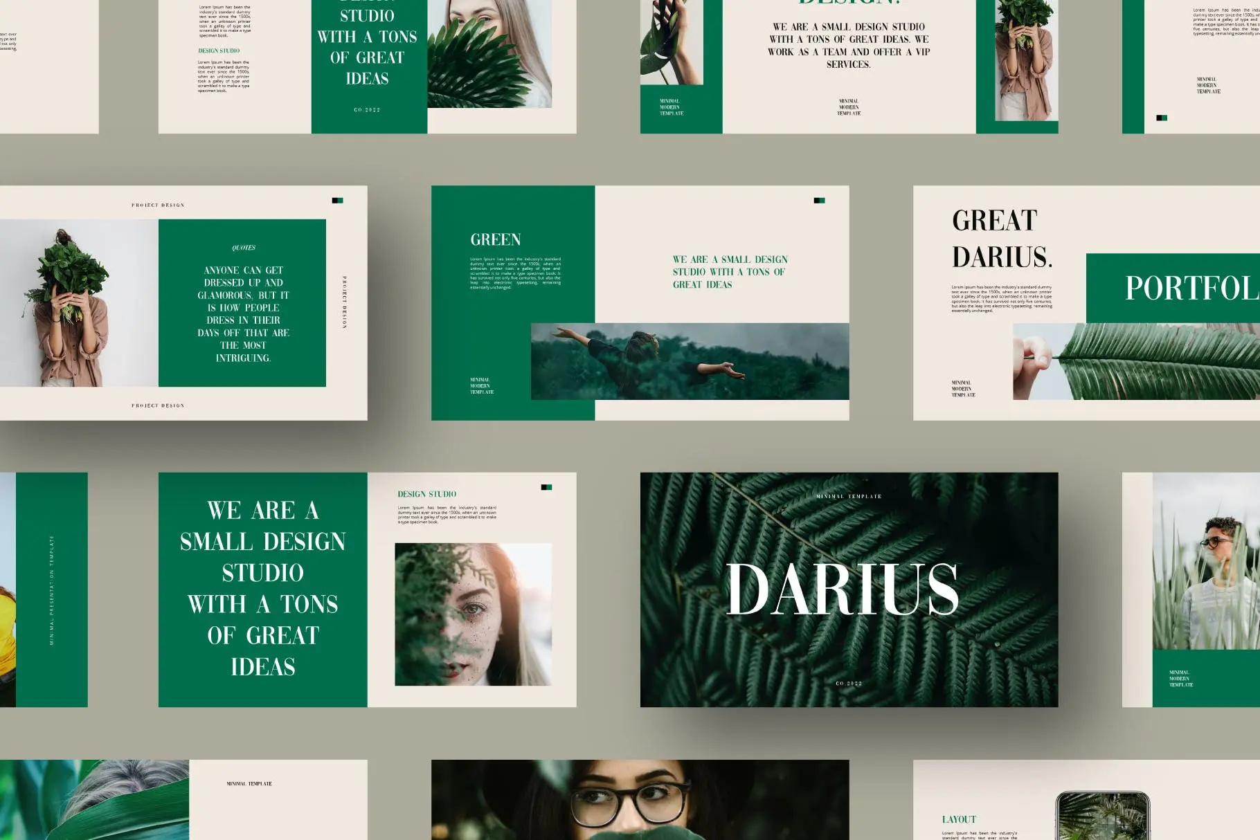 68 摄影工作室PowerPoint演示文稿模板 Darius Powerpoint Template