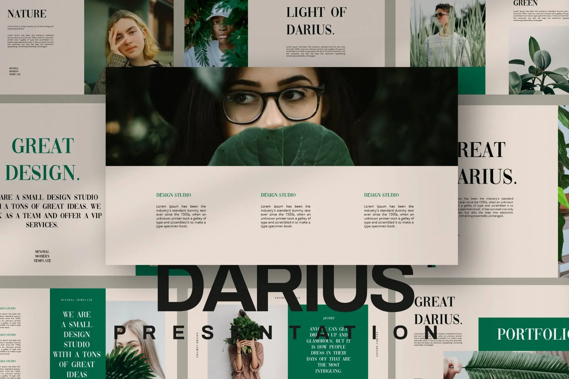 68 摄影工作室PowerPoint演示文稿模板 Darius Powerpoint Template