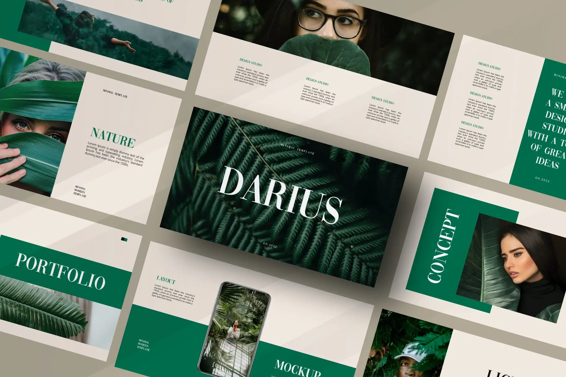 68 摄影工作室PowerPoint演示文稿模板 Darius Powerpoint Template