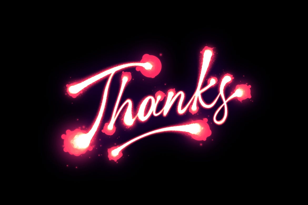 88 30+款iPad炫彩闪耀霓虹灯效果Procreate软件笔刷 procreate-neon-brushes