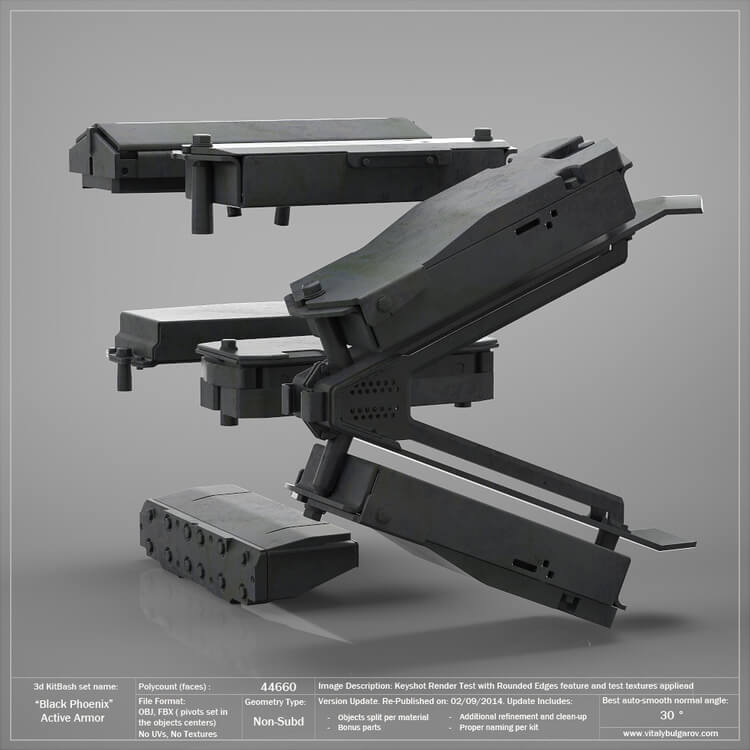 92 国外3D KitBash库全套模型工业零部件模型零件C4D模型