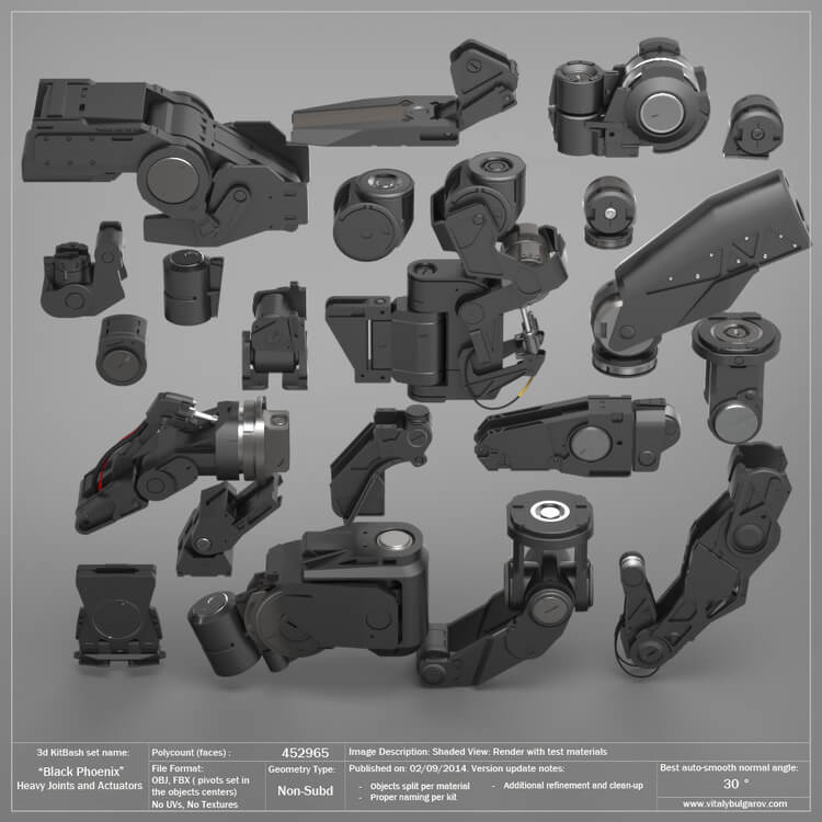 92 国外3D KitBash库全套模型工业零部件模型零件C4D模型