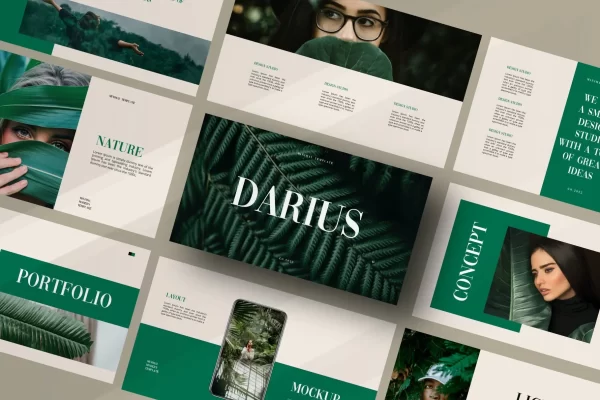 68 摄影工作室PowerPoint演示文稿模板 Darius Powerpoint Template