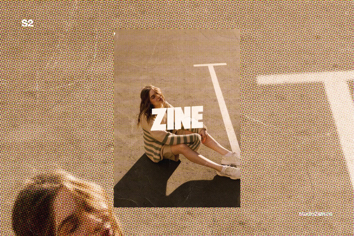 1331 复古半调杂志图像处理PSD样式Studio 2AM – Zine