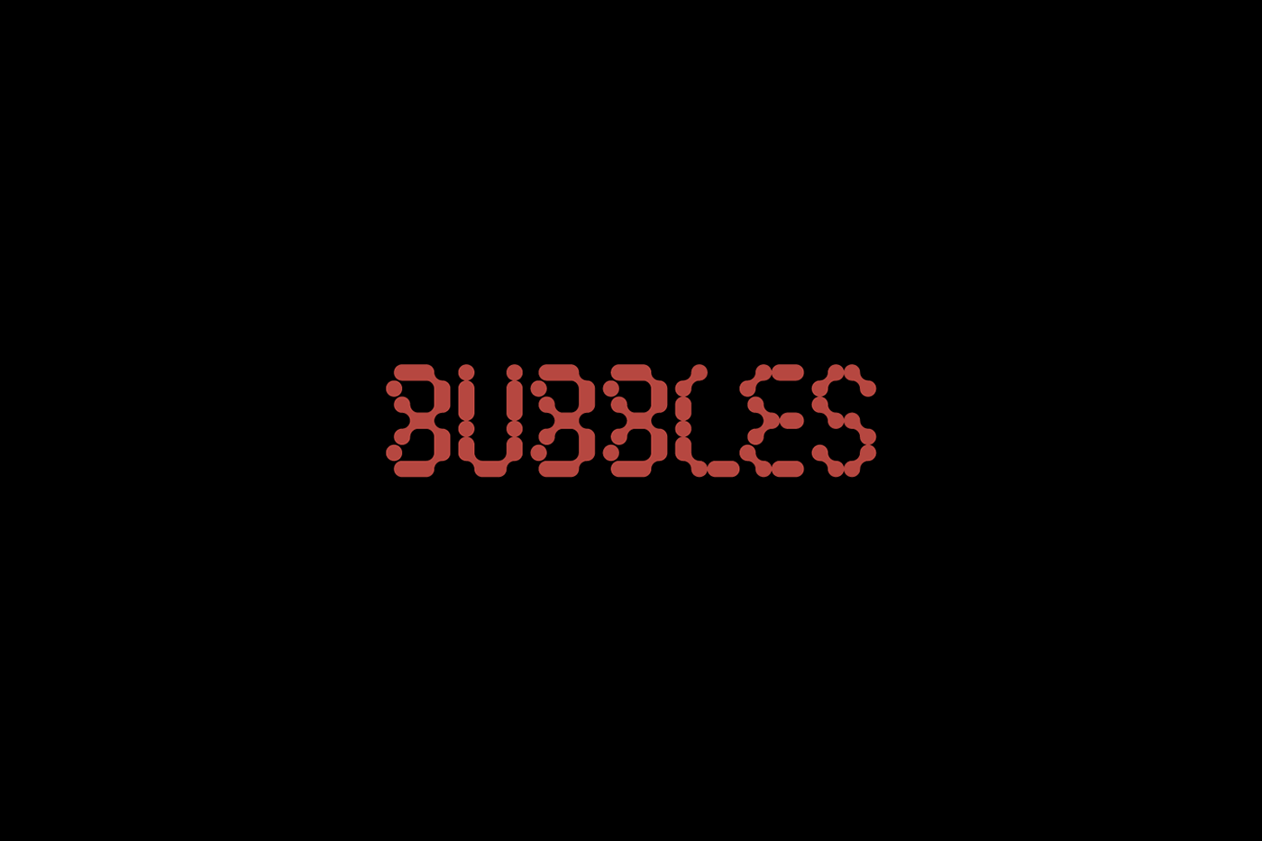 1353 可商用可爱泡泡像素字体Bubbles Regular