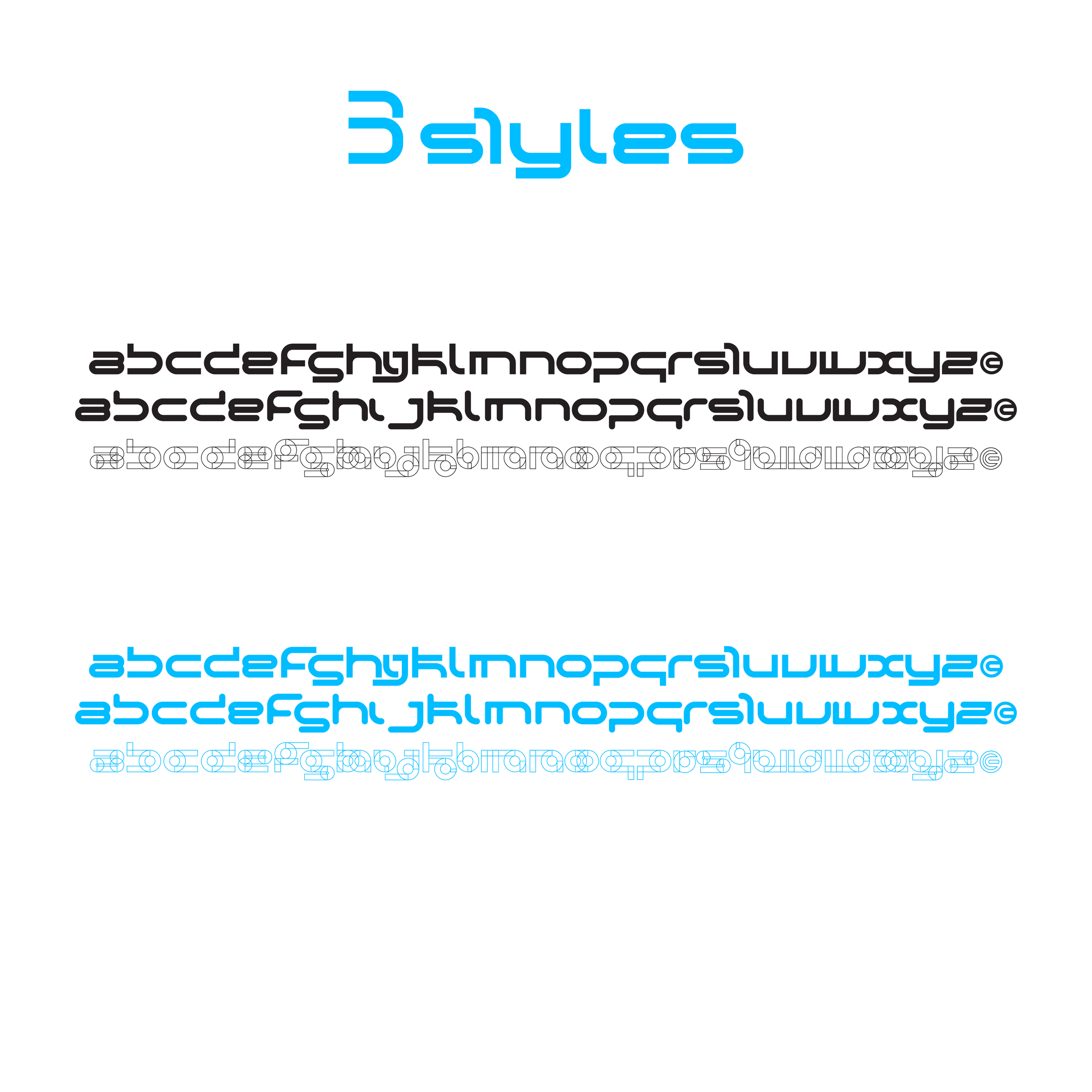 1373 未来科技感英文字体 OXCYDE Typeface