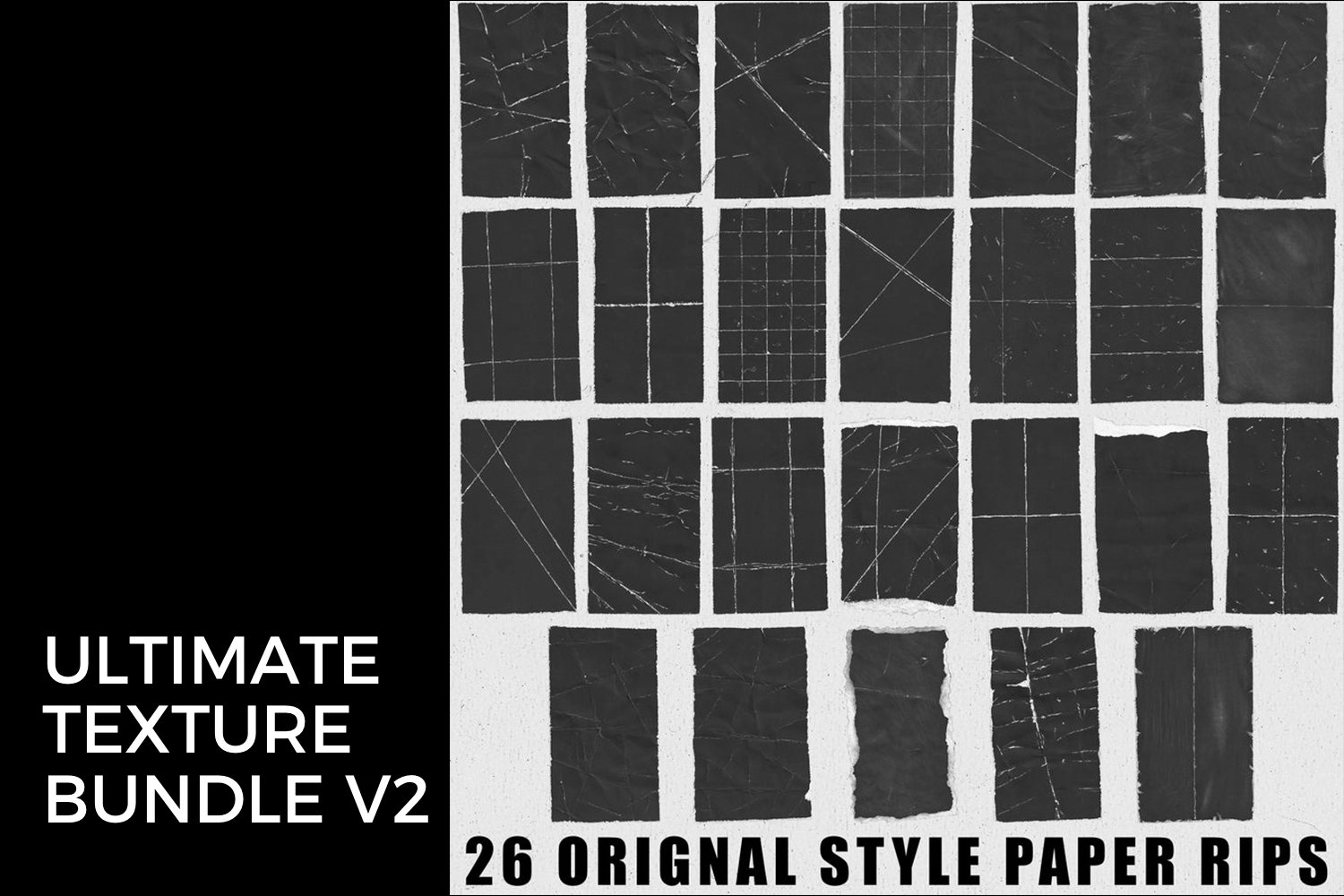 1380 褶皱划痕纸张胶带背景PS设计素材包 Ultimate Texture Bundle v2