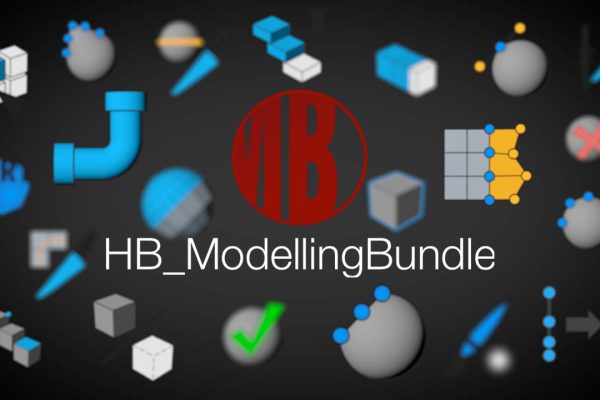 1390 C4D建模神器-三维建模工具布局脚本合集HB ModellingBundle v2.31 for Cinema 4D R16-R23