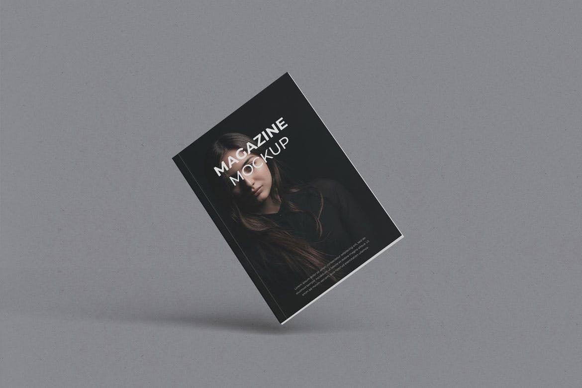 04 A4尺寸杂志楼书书籍装帧设计VI样机展示模型mockups