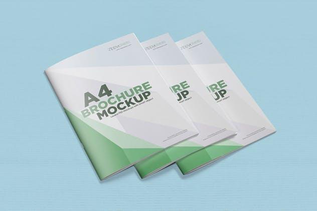 17 6款A4规格品牌杂志画册书籍PS样机模板 6 A4 brochure mockup