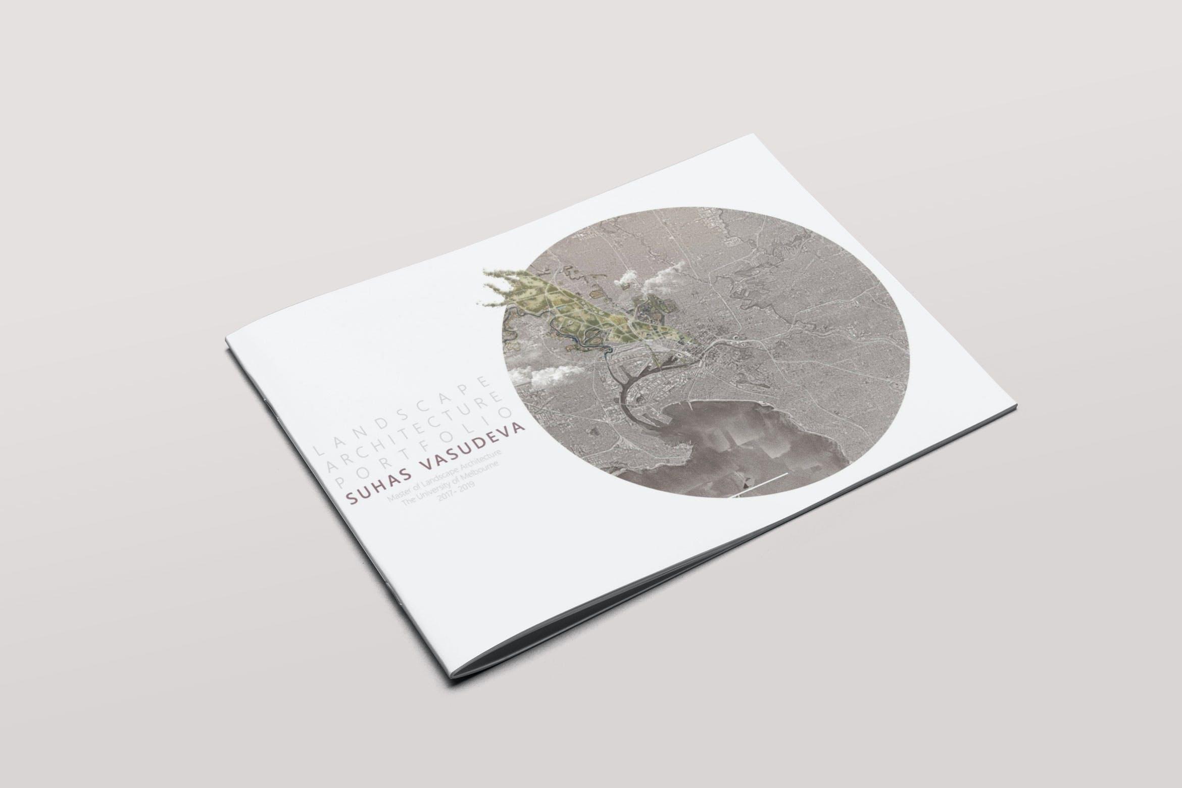 23 横版规格产品画册目录设计PS样机模板 Landscape Brochure  Catalog Mock-Up