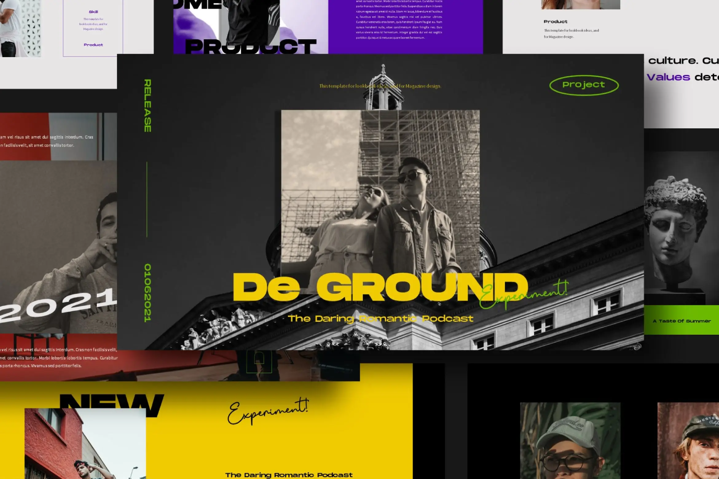 44 彩色时尚多用途PPT模板下载 D Ground Powerpoint Template