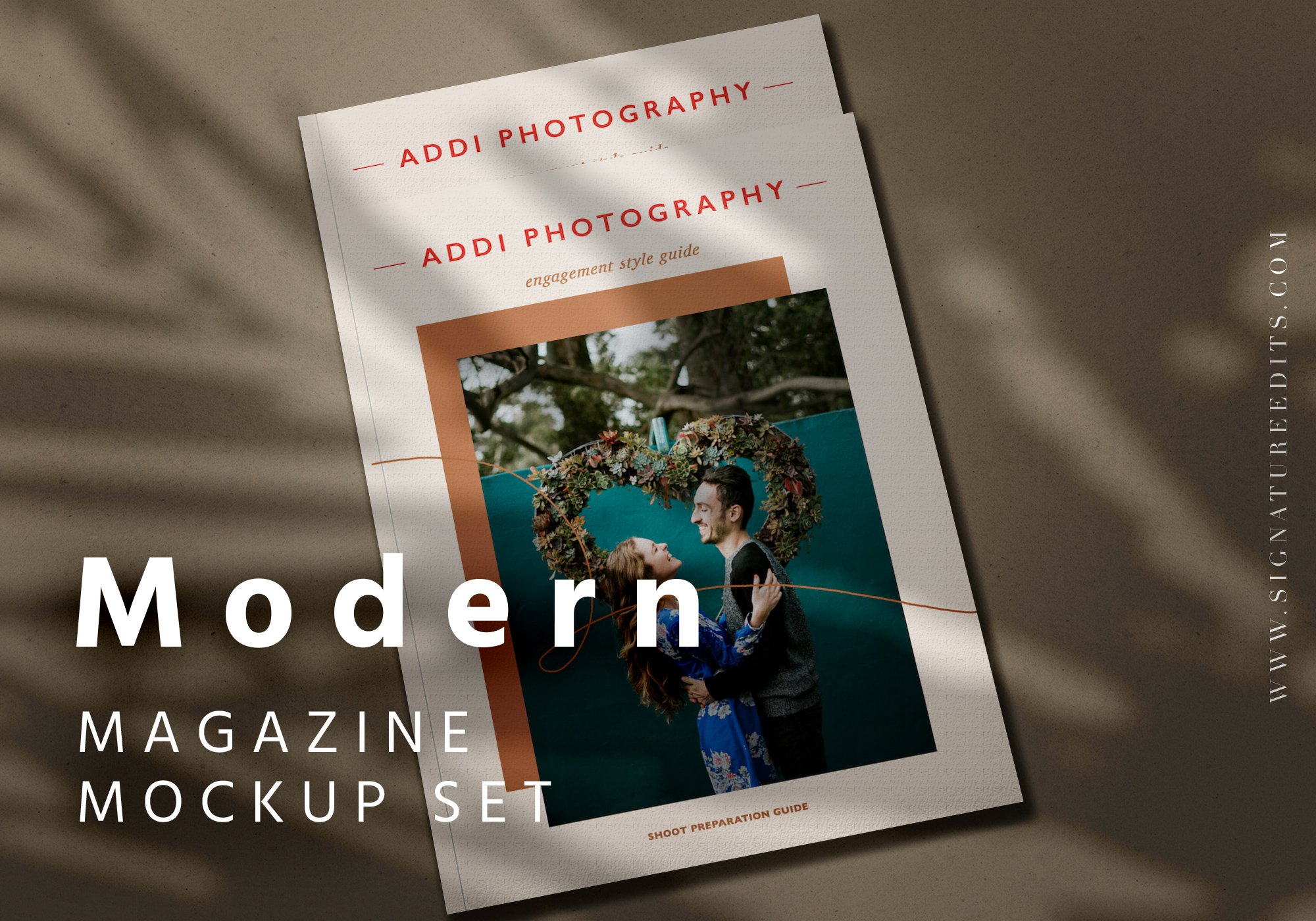 57 现代品牌杂志画册PS样机集Modern Magazine Mockup Set