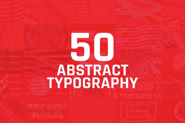 017 50款动态文字海报AE模板素材 Abstract Typography