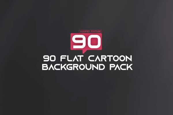 022 90套二维动画扁平场景组合元素动画AE模板 90 Flat Cartoon Background Pack