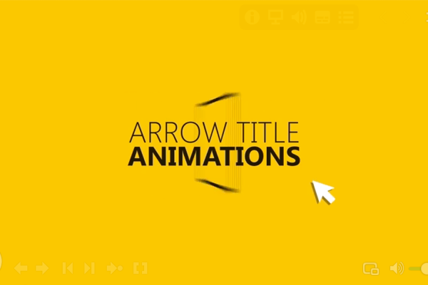 137 鼠标拖动标题文字动态效果AE模板 Arrow – Title Animations