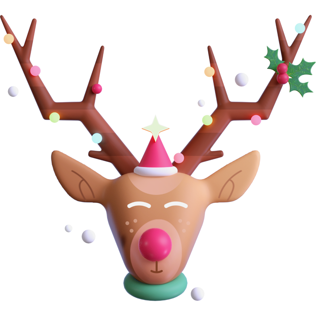 1421 可商用冬季雪景3D卡通圣诞可爱雪人积木C4D模型3D Christmas icons freebie