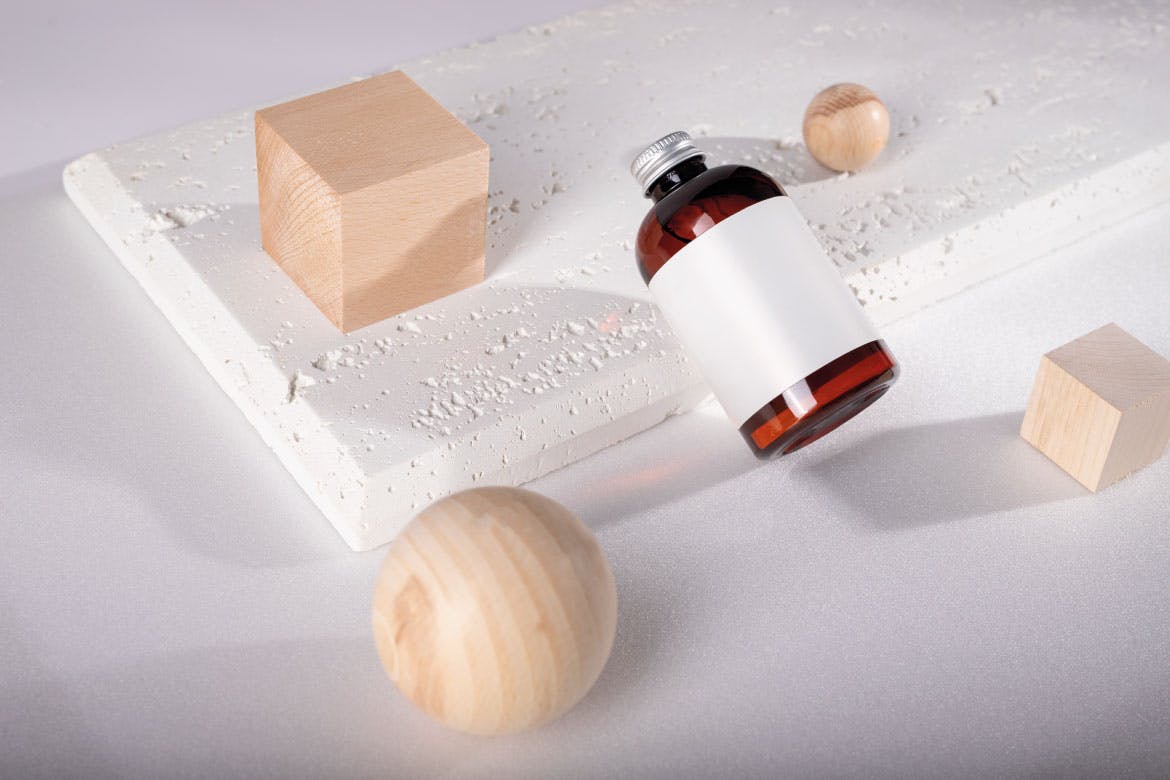 34 时尚高端简约清新优雅多用途的化妆品场景包装设计VI样机展示模型mockups