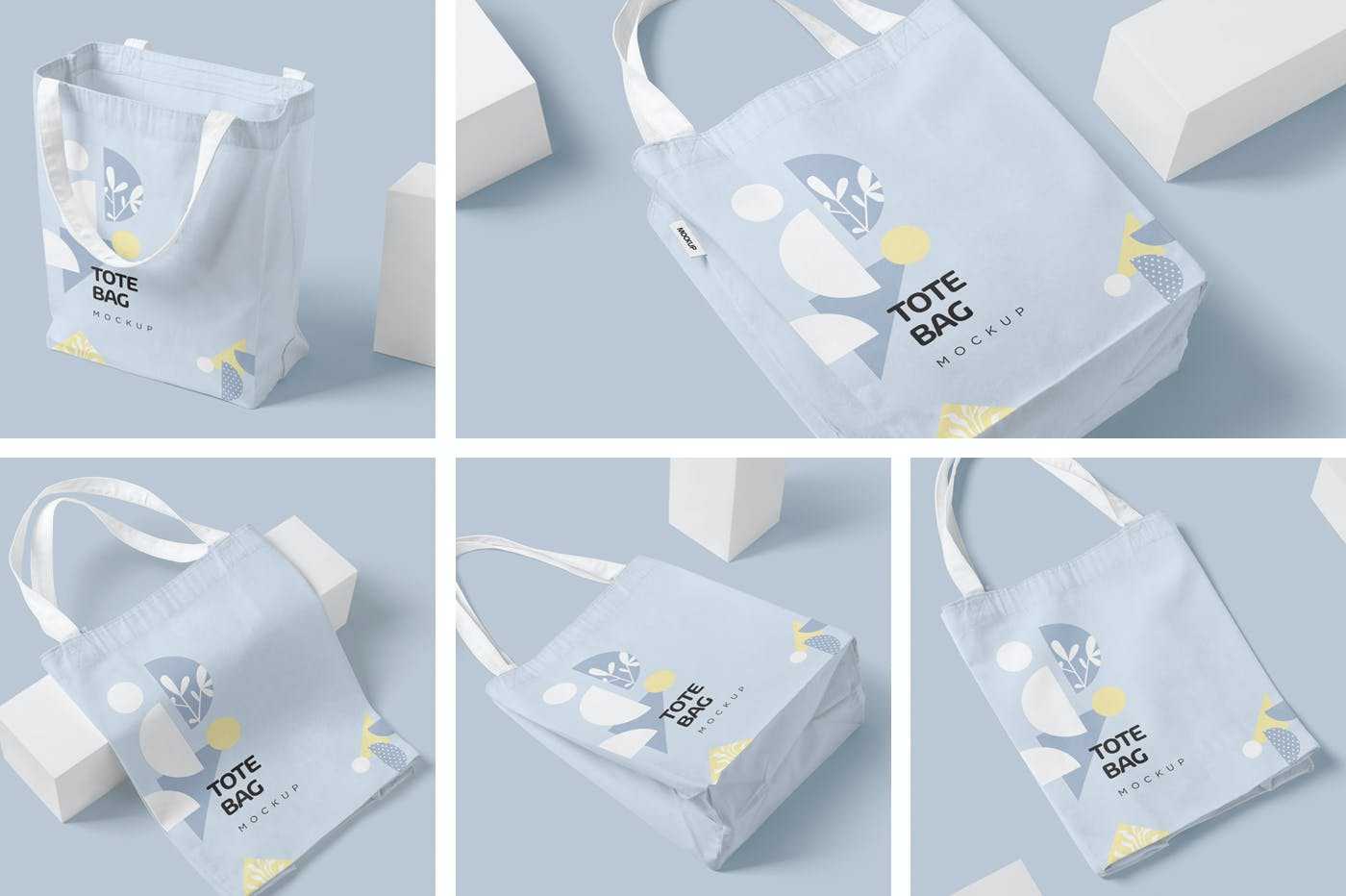 37 环保棉布手提袋外包装设计样机模板 cotton-tote-bag-mockups