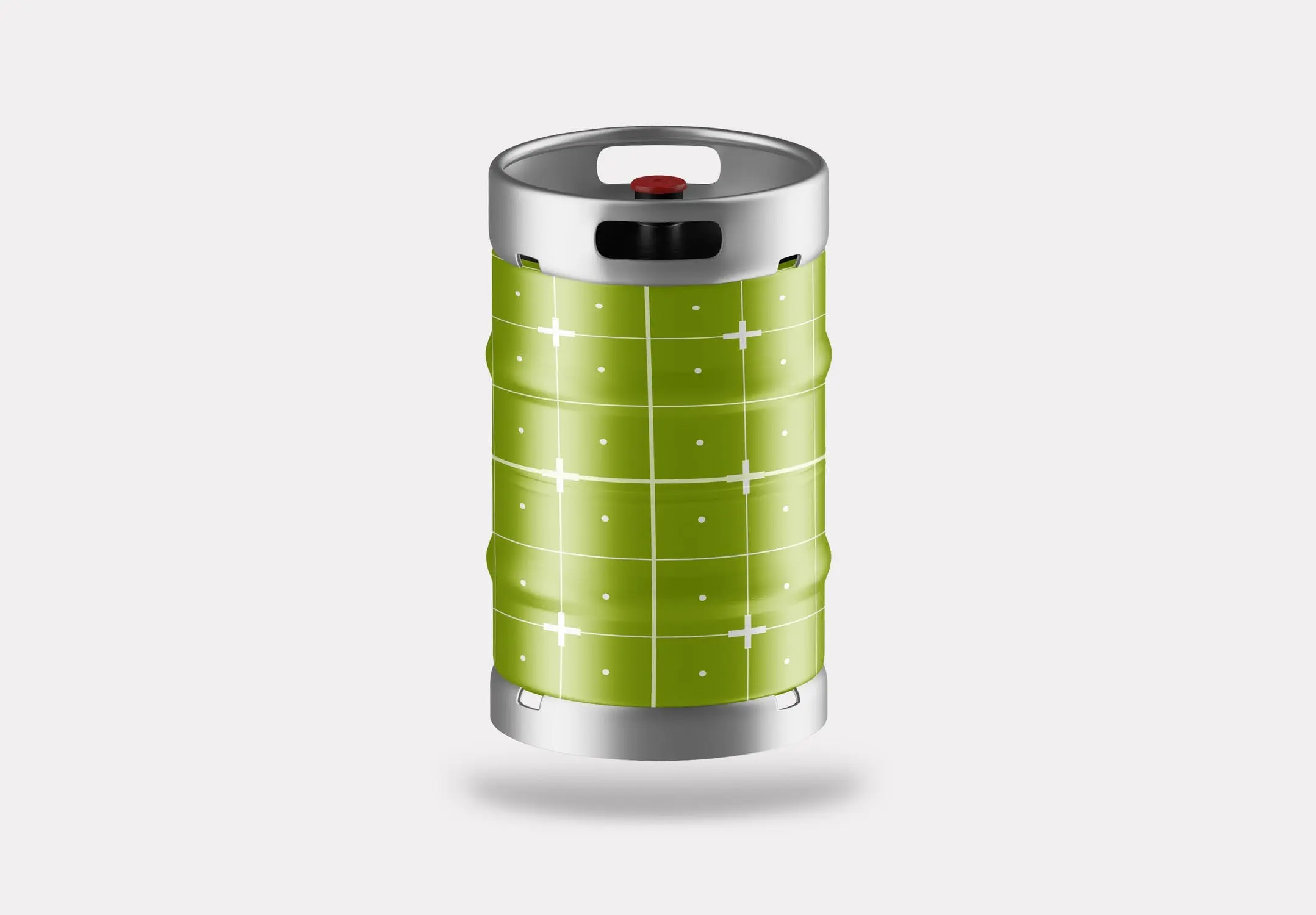 46 金属啤酒桶包装设计样机 Beer Keg Mockup