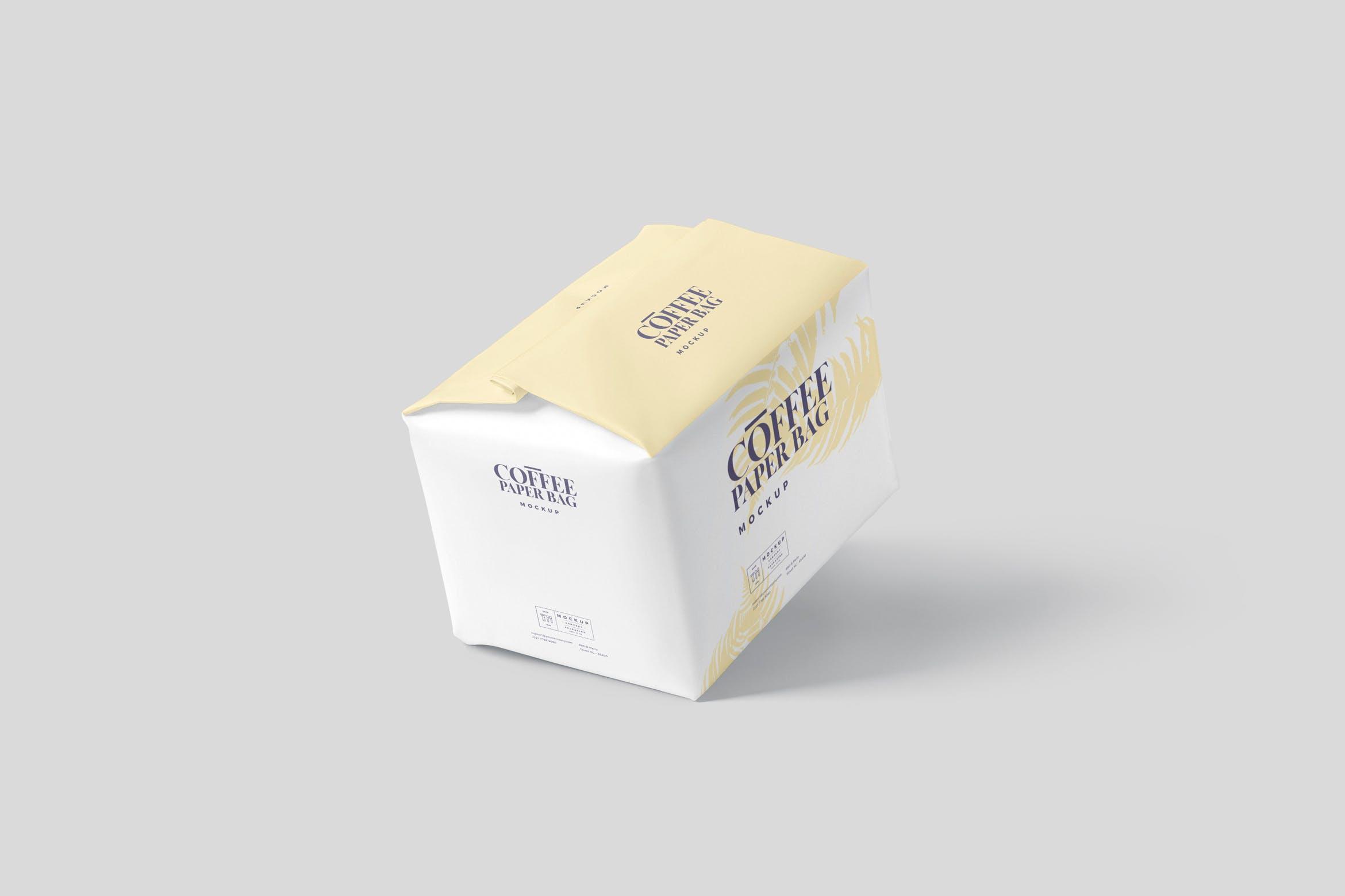 56 创意咖啡豆咖啡粉纸袋包装样机PSD模板 Coffee Paper Bag Mockup PSDs – Small Size