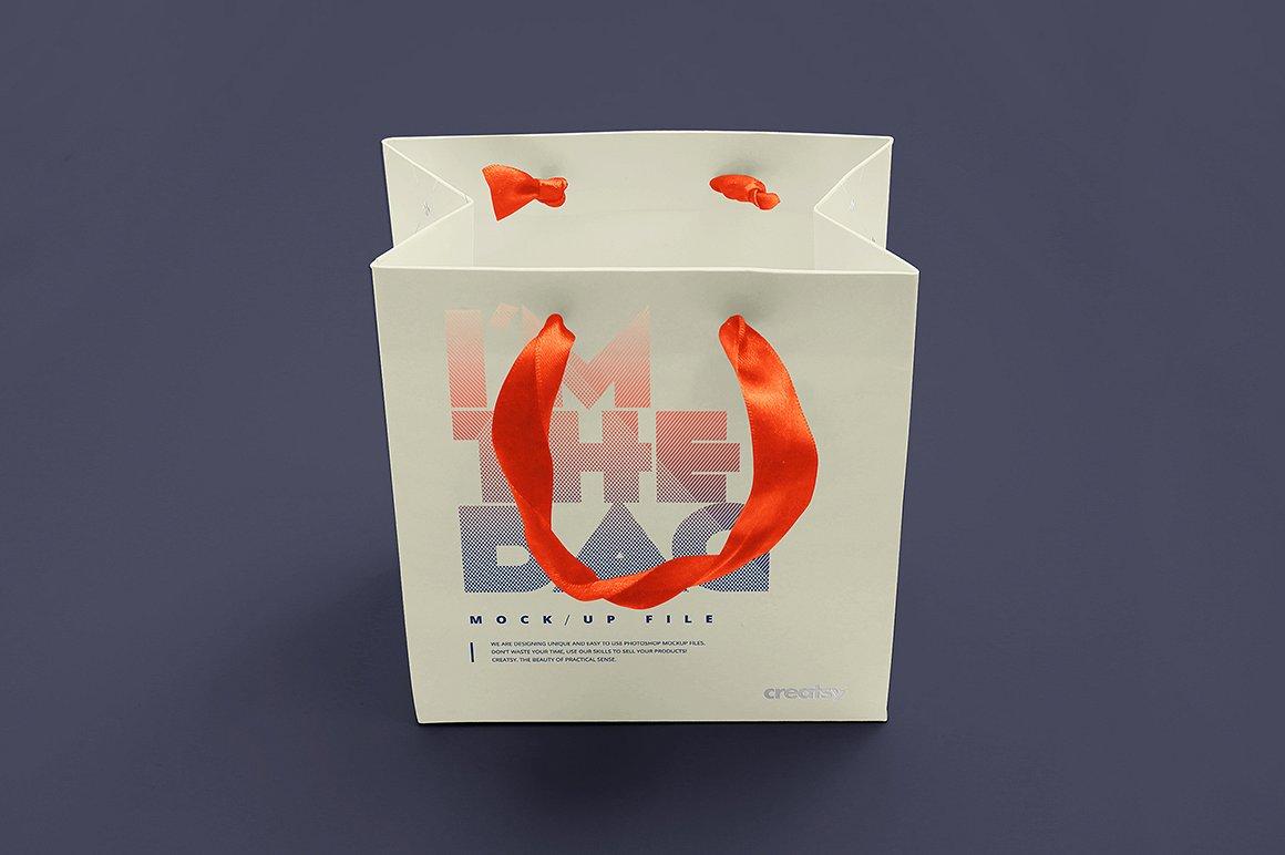 57 礼品袋手提袋纸袋包装样机模板 Gift Bag Mockup Set