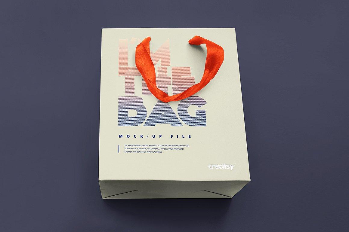 57 礼品袋手提袋纸袋包装样机模板 Gift Bag Mockup Set