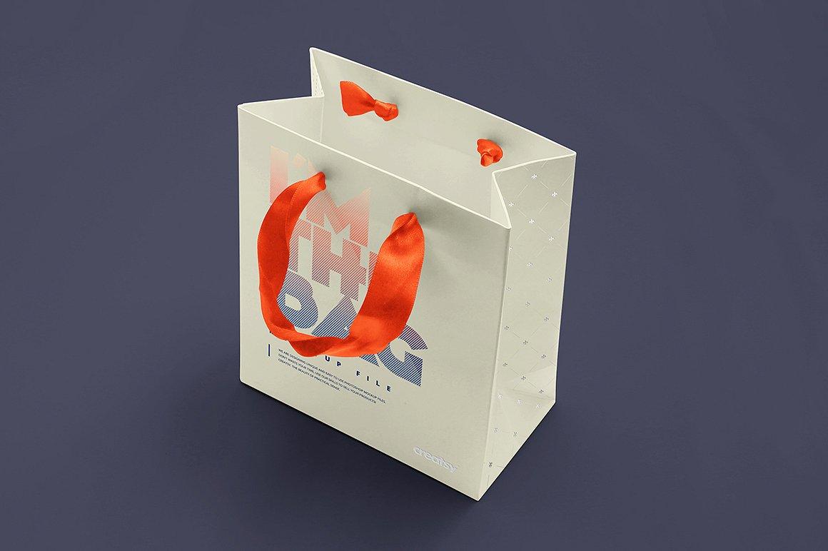 57 礼品袋手提袋纸袋包装样机模板 Gift Bag Mockup Set