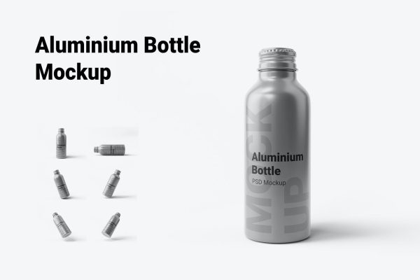 13 高品质的水瓶饮料瓶包装设计VI样机展示模型mockups
