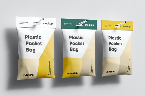 15 塑料充气食品袋包装设计样机模板 (psd)Plastic Pocket Bag Mock-up.rar