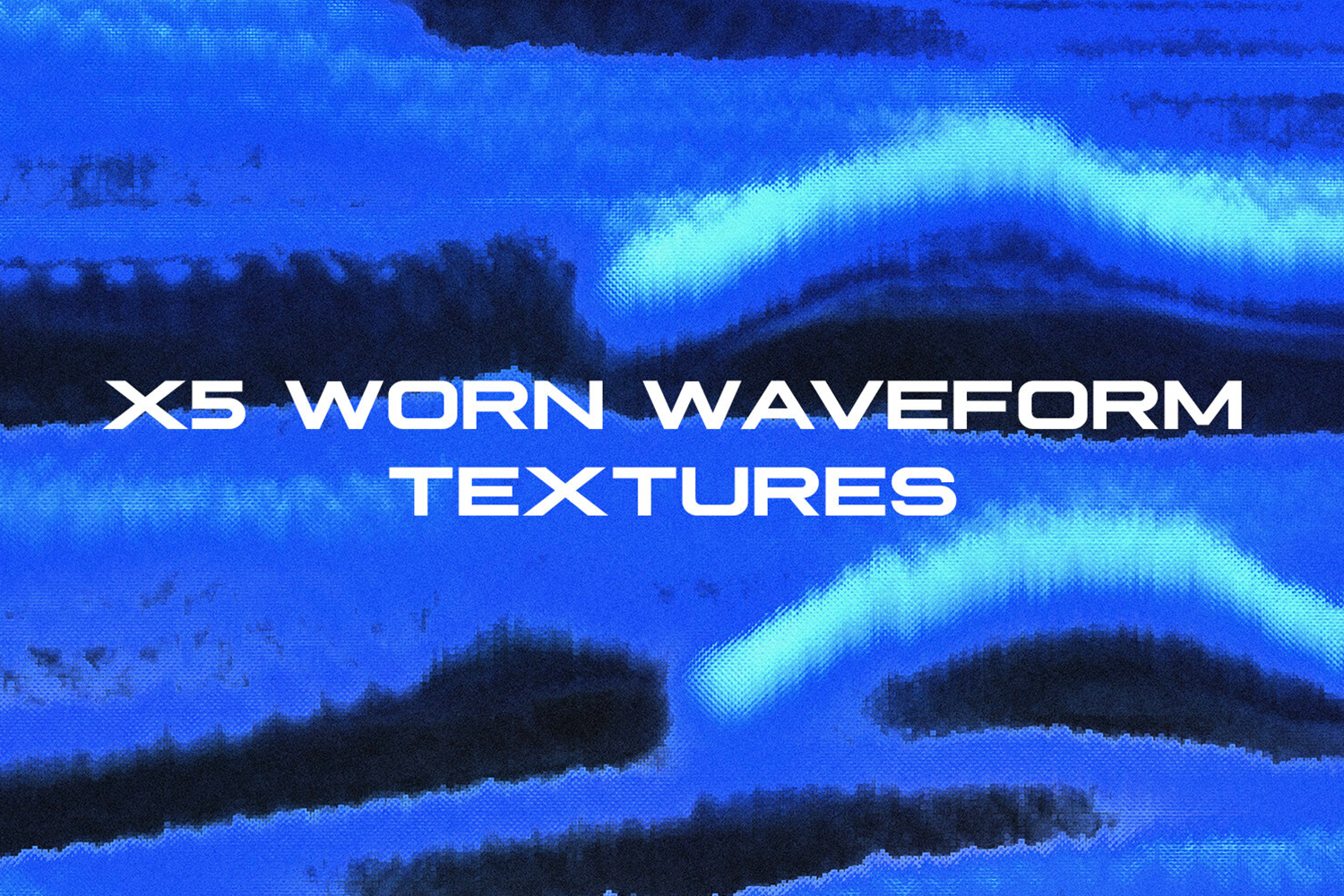 1474 6款抽象磨损波形纹理背景素材  X5 Worn Waveform Textures