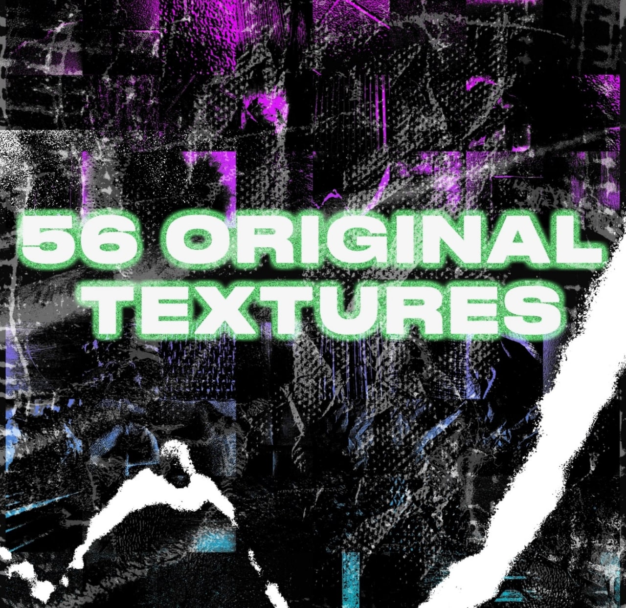 1526 56款黑白做旧破损潮流背景素材 56 Quality Textures
