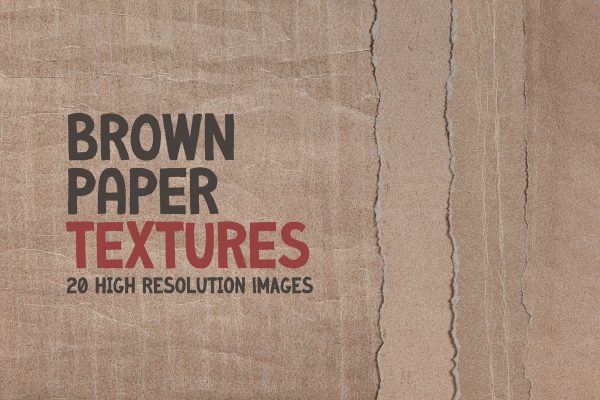 1505 20款做旧复古?边折痕瓦楞纸肌理背景纹理图?素材 Brown Paper Textures