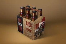 57 啤酒瓶手提箱包装设计样机 Beer Six Pack Mockup