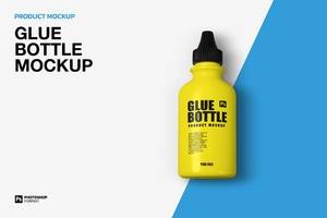 78 胶水瓶药剂包装设计PS样机模板 Glue Bottle – Mockup