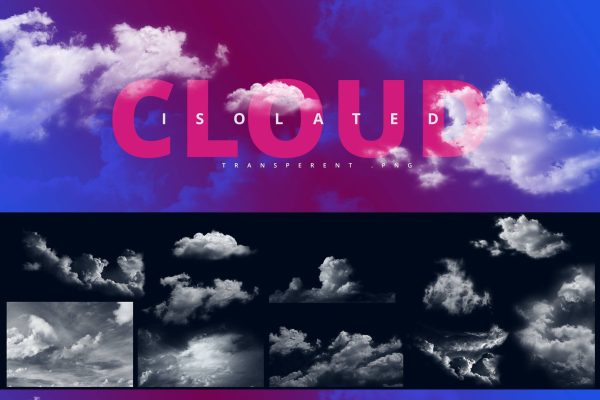 1878 12款高品质天空云朵PNG免抠素材包 Clouds PNG