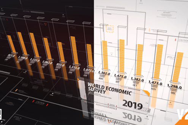 2039 未来科技大数据信息图表 3D HUD 图表演示AE模板 Infographics 3D HUD