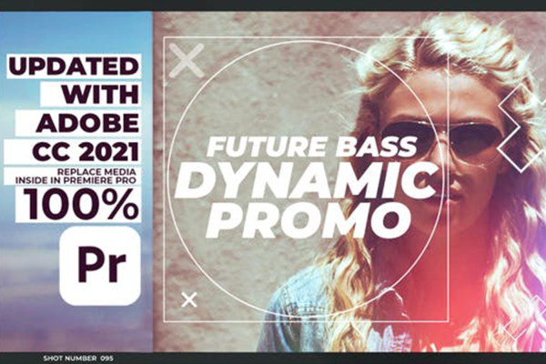 2045 Pr视频标题文本视频模板 Future Bass Dynamic Promo
