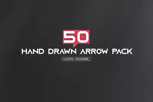 2051 50款手绘箭头动画AE动效素材 Hand Drawn Arrows Pack
