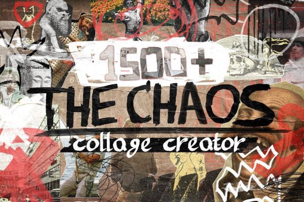 2285 做旧叛逆街头手绘数字字母旧报纸剪报PNG元素设计套件Anti Design #1 – The Chaos 1500+ PNG