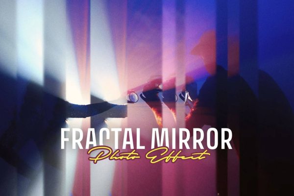 2297 图片百叶效果分形特效一键生成PS样机模板 PixelBuddha – Fractal Mirror Photo Effect – PSD