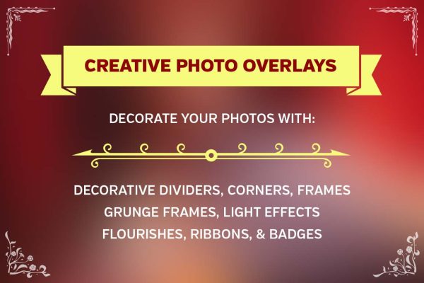 2343 250+创意照片图像叠加边框光晕炫光花纹素材包 250+ Creative Photo Overlays to Enhance Your Images