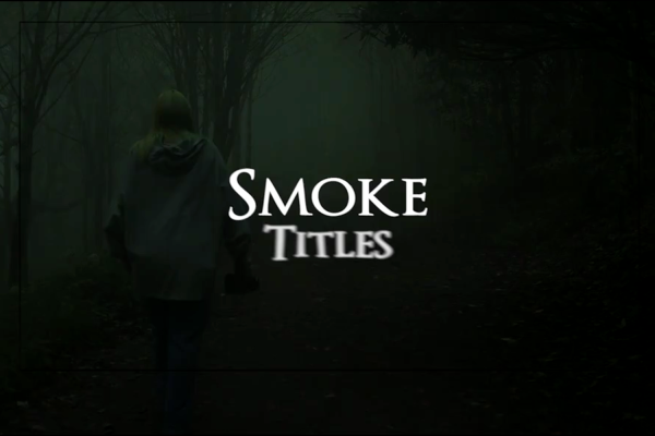2547 恐怖悬疑烟雾文字标题动画视频AE模板 Smoke Titles