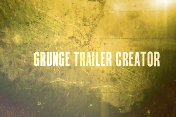 2577 恐怖惊悚悬疑电影片头AE视频模板 Grunge Trailer