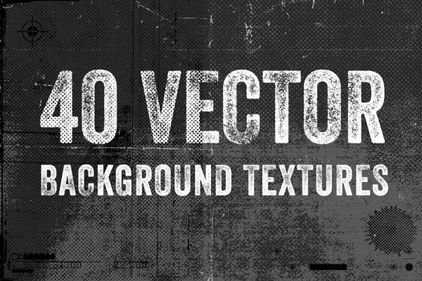 2664 40款复古矢量照片相框相纸背景素材 40 Vector Background Textures