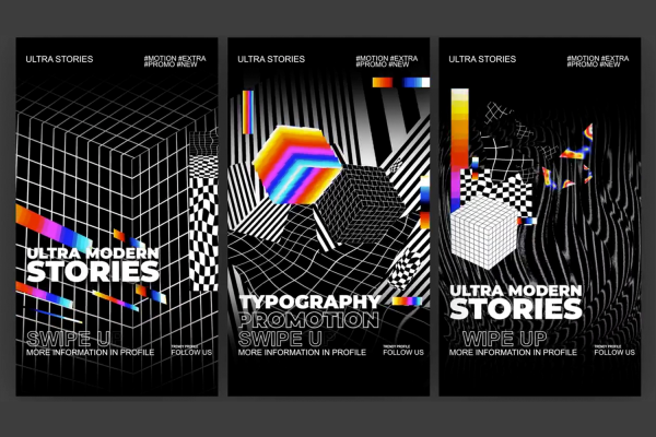 2843 简洁动态动画媒体排版AE视频素材 Ultra Typography Stories-果觅网GOOODME.COM