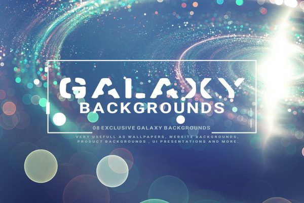 3008 8款高清炫光星云银河背景素材 Galaxy Backgrounds V1