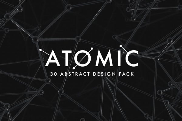 3019 30款科幻抽象元素背景PNG免抠素材Atomic – 30 Abstract Design Pack