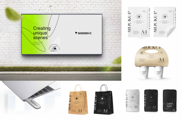 3101 39款品牌VI设计通用LOGO延展应用部分PSD样机素材包 Branding Items Mock-up for guidelines